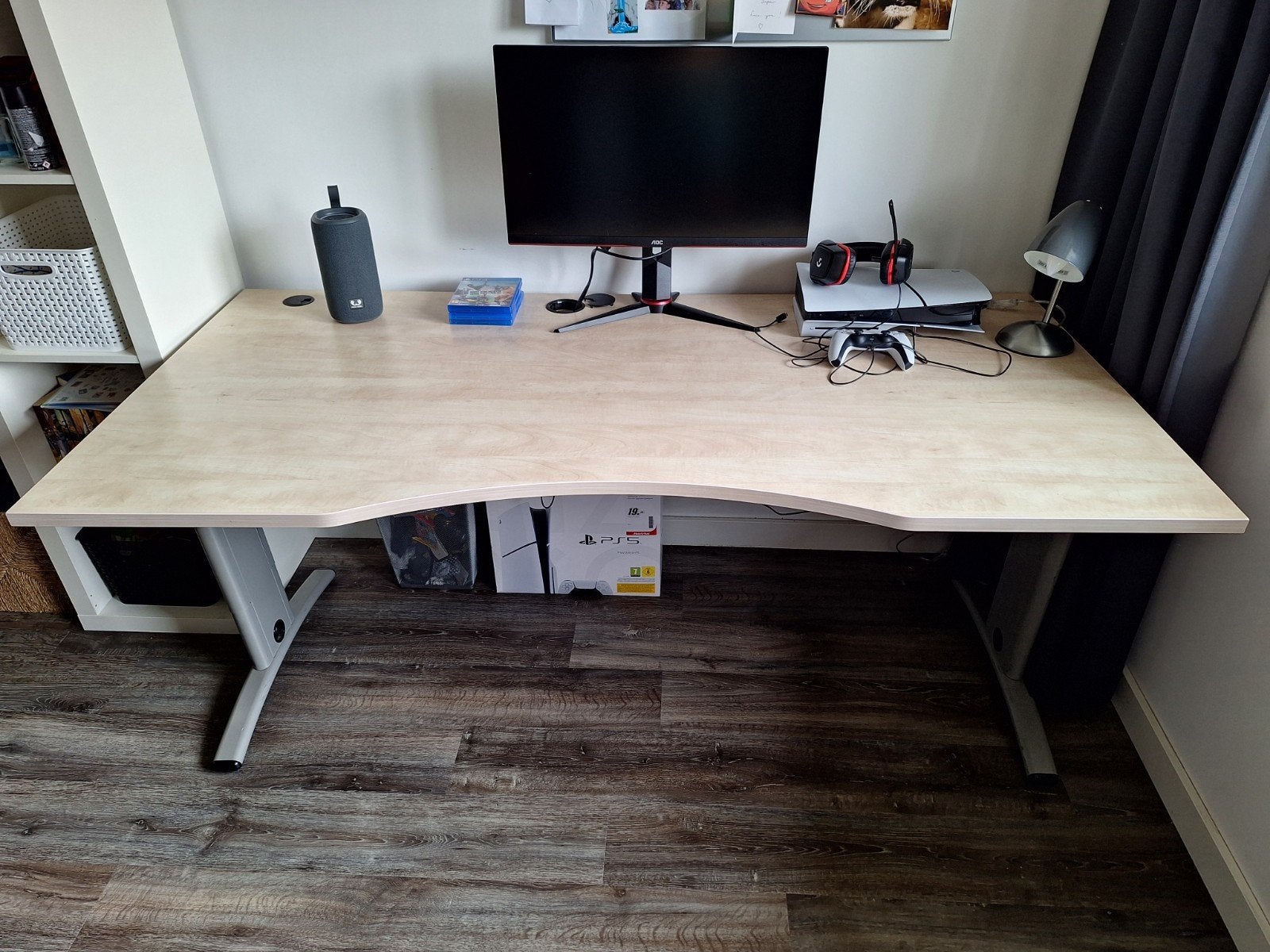Bureau - stevig en groot - kantoorkwaliteit, Ophalen, 90 cm, Gebruikt, Scandinavisch