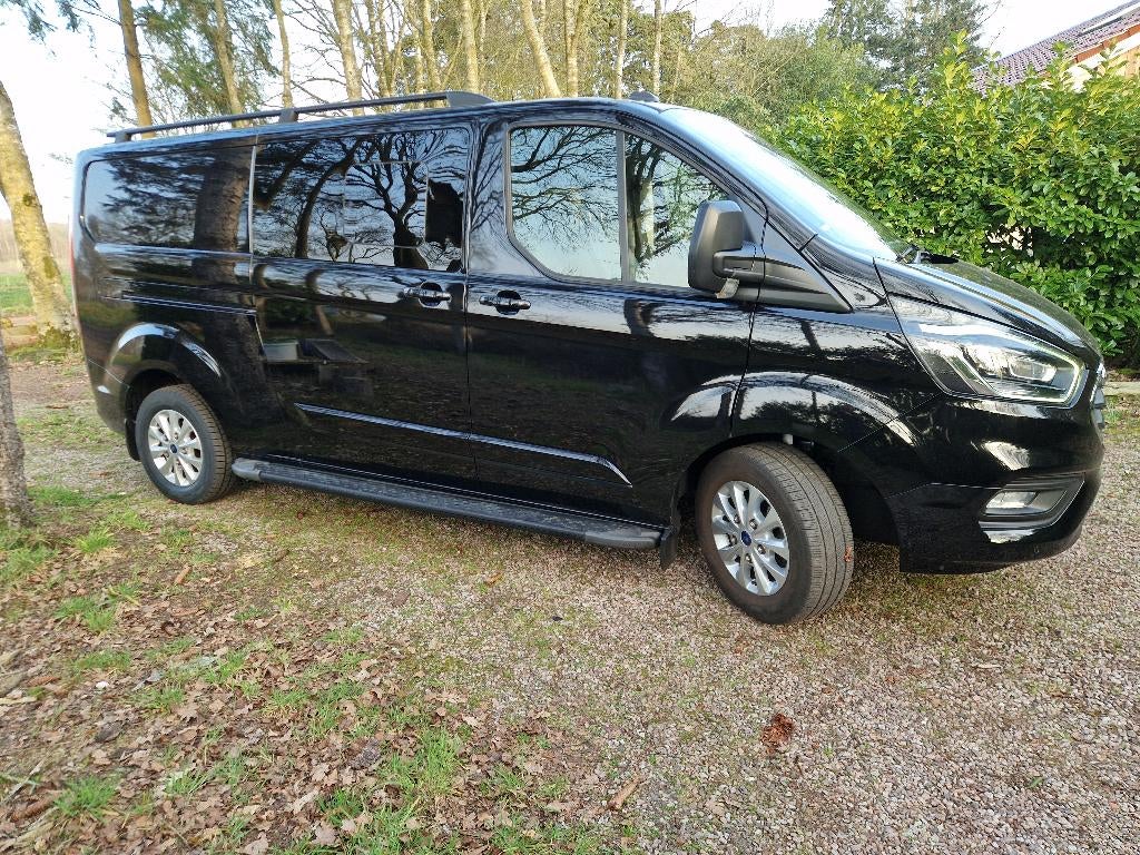 Ford Transit Custom DC 2.0 Tdci 170PK 300 L2h1 Automaat 2020, 1995 cc, 4 cilinders, Zwart, Bedrijf