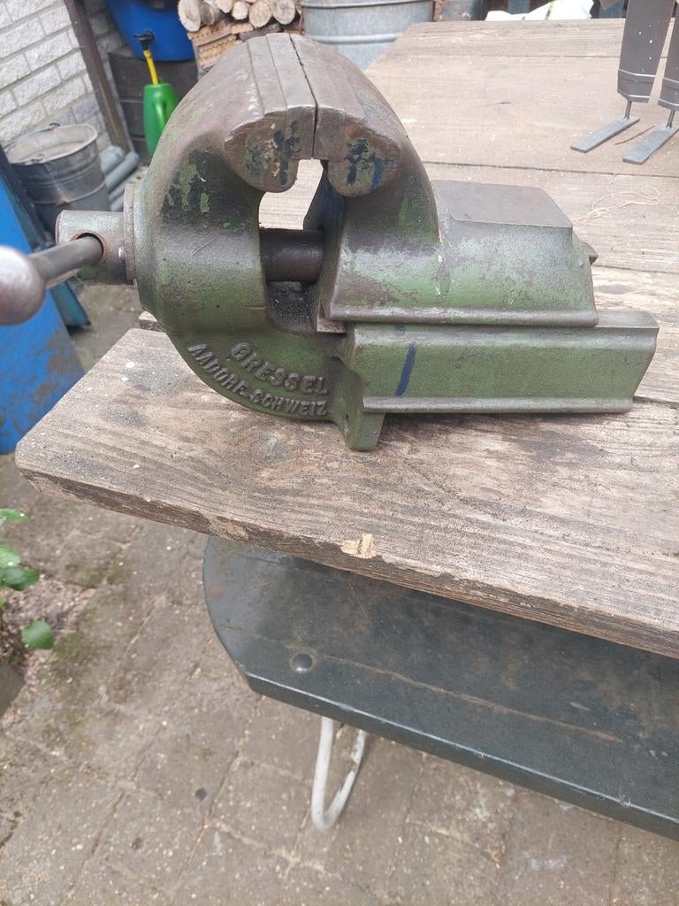 Professionele Gressel bankschroef - 12,5 cm bekken, Ophalen, Gebruikt