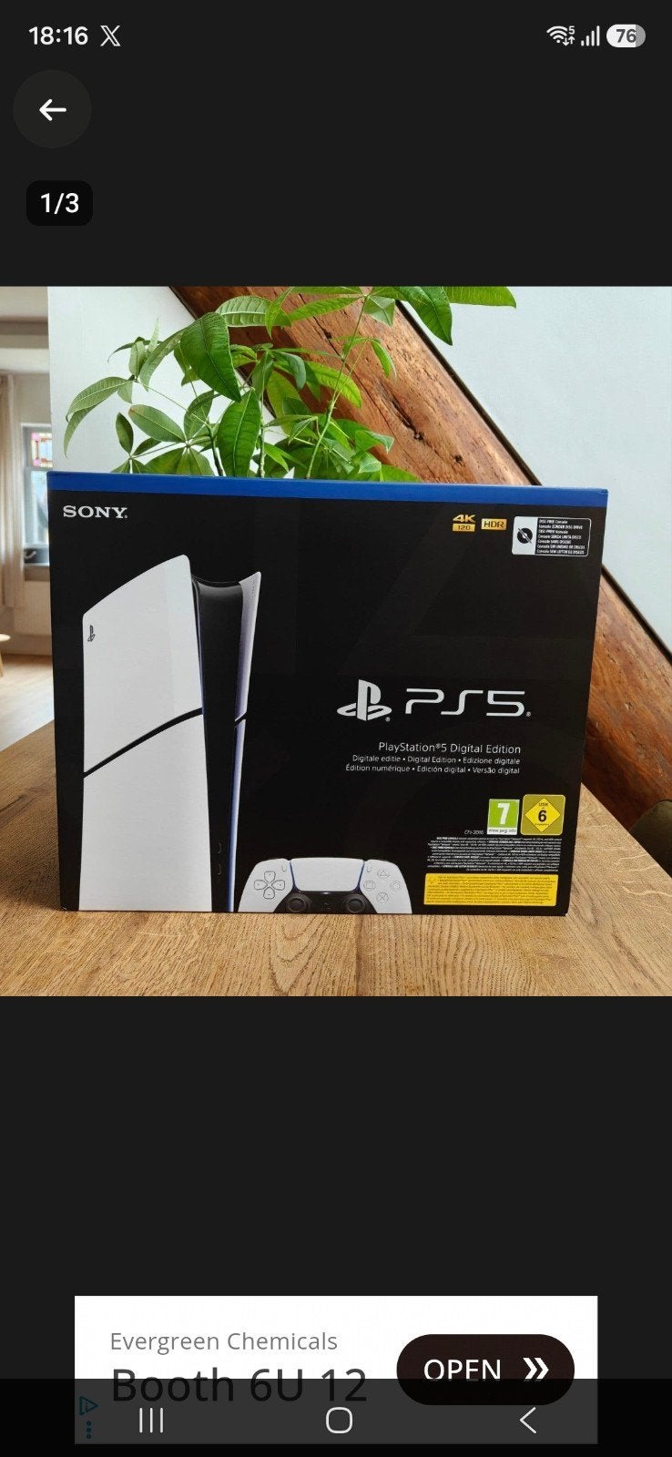 Lege PS5 Slim doos, Ophalen, Zo goed als nieuw
