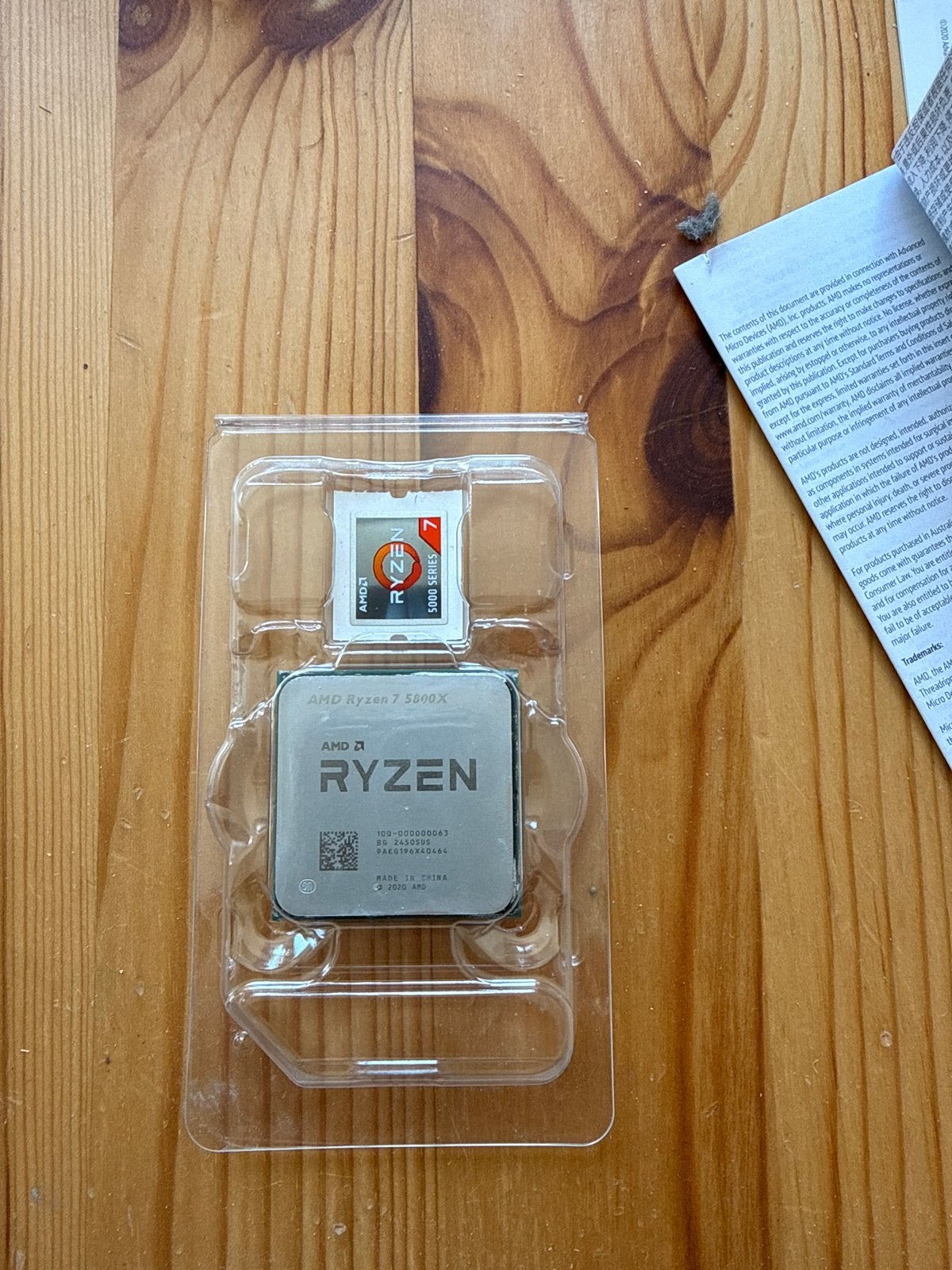 AMD Ryzen 7 5800X Processor, Computers en Software, Processors, Ophalen of Verzenden, Zo goed als nieuw, 8-core, 4 Ghz of meer