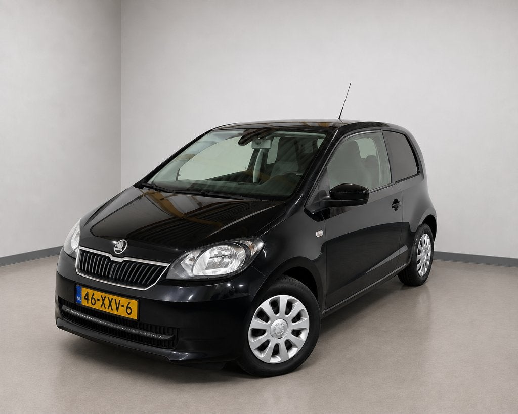 Škoda Citigo 1.0 – 2012 – 1e eigenaar – NAP – Zonder APK, Auto's, Voorwielaandrijving, Dealer onderhouden, Stof, Zwart