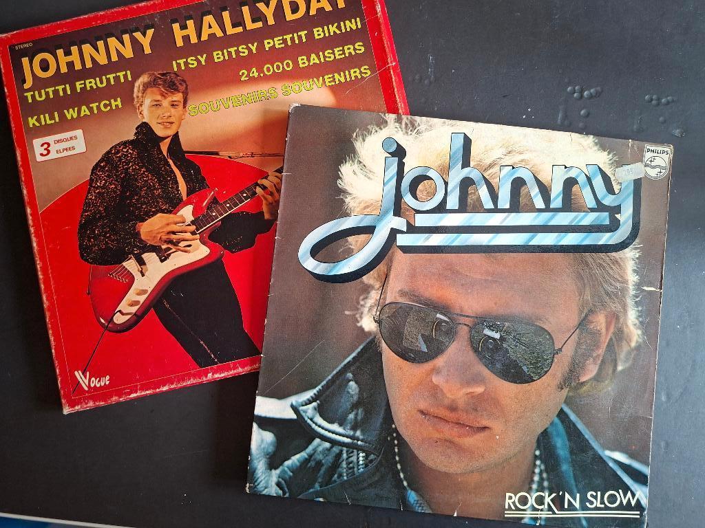 Johnny Hallyday - 4 prima LP's, Cd's en Dvd's, Vinyl | Rock, Gebruikt, Poprock, 12 inch, Ophalen of Verzenden