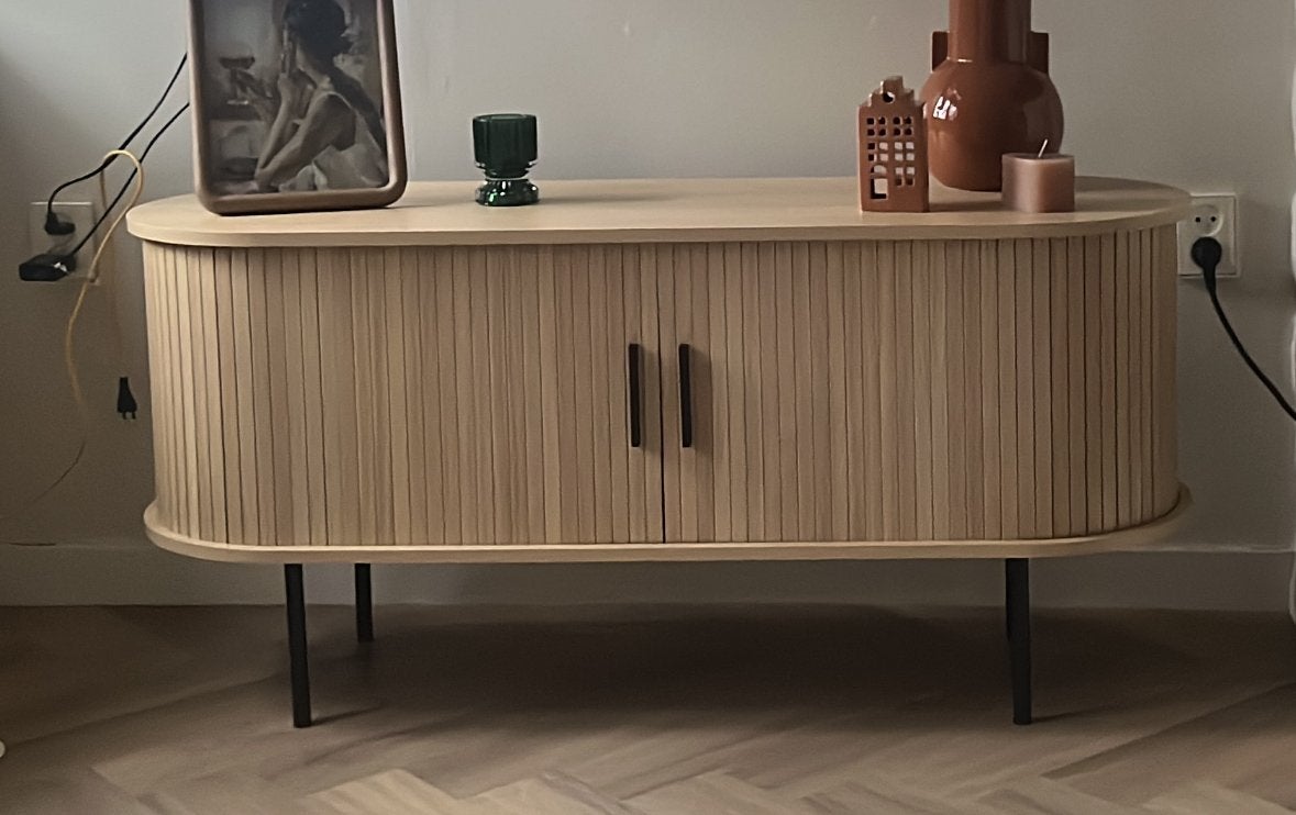 Tv meubel fonq, Ophalen, 100 tot 150 cm, Zo goed als nieuw, Minder dan 100 cm