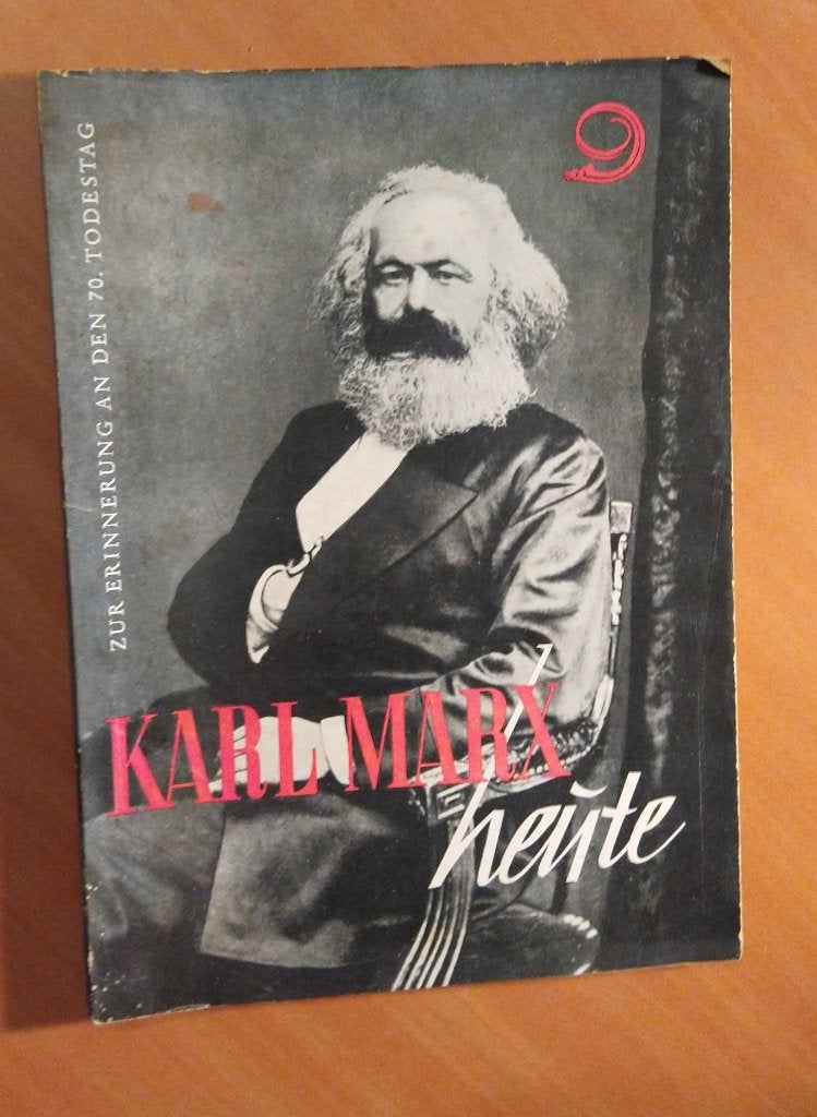 Karl Marx heute. Zur Erinnerung an den 70. Todestag, Ophalen of Verzenden, Zo goed als nieuw