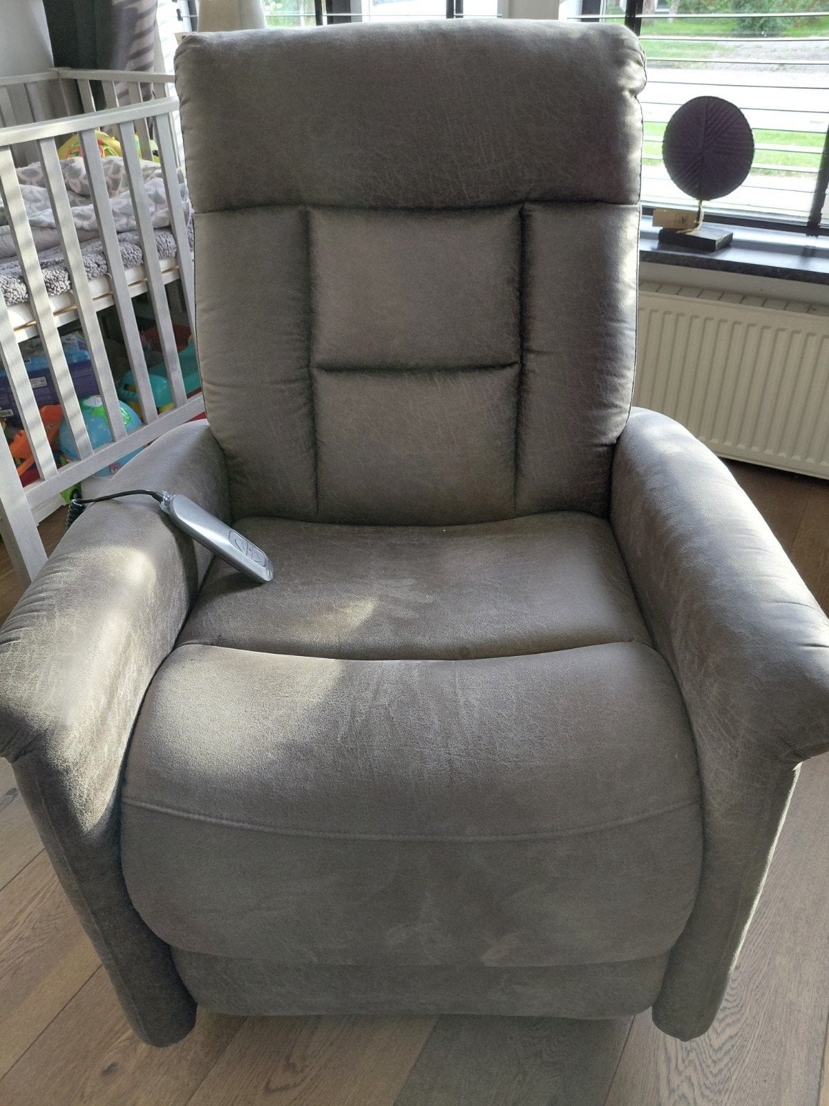 Nieuwe sta op stoel - Demi Grijs, Huis en Inrichting, Stoelen, Nieuw, Eén, Stof, Grijs, Ophalen