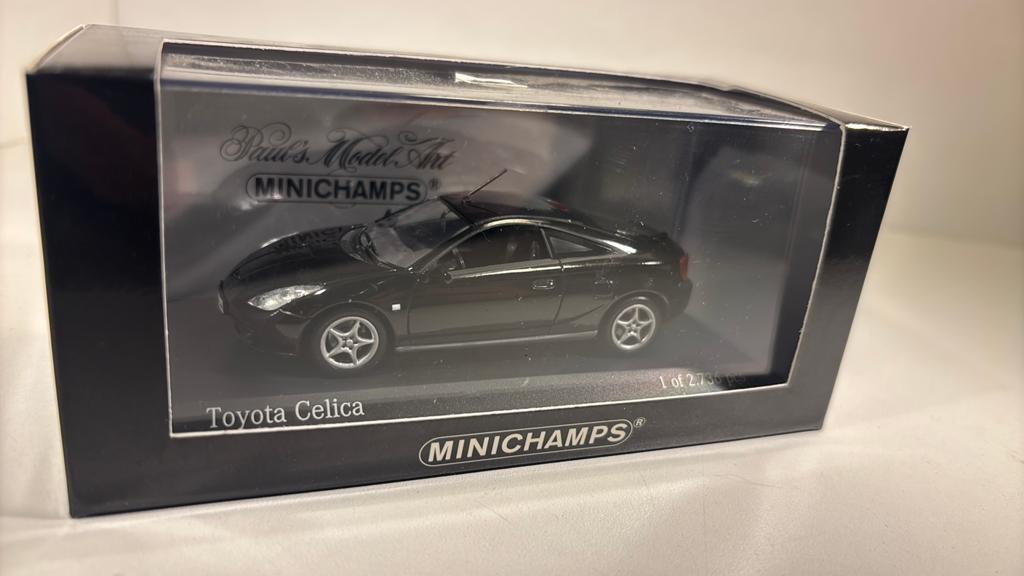 Toyota Celica black minichamps 1.43, Hobby en Vrije tijd, Modelauto's | 1:43, Auto, Ophalen of Verzenden, MiniChamps, A