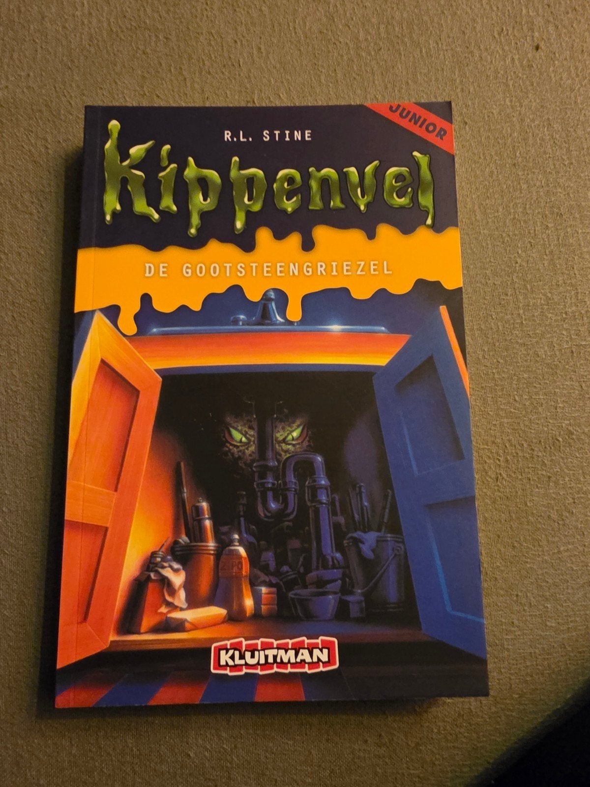 Kippenvel R.L. Stine - De gootsteengriezel, Fictie algemeen, Ophalen of Verzenden, Zo goed als nieuw, R.L. Stine