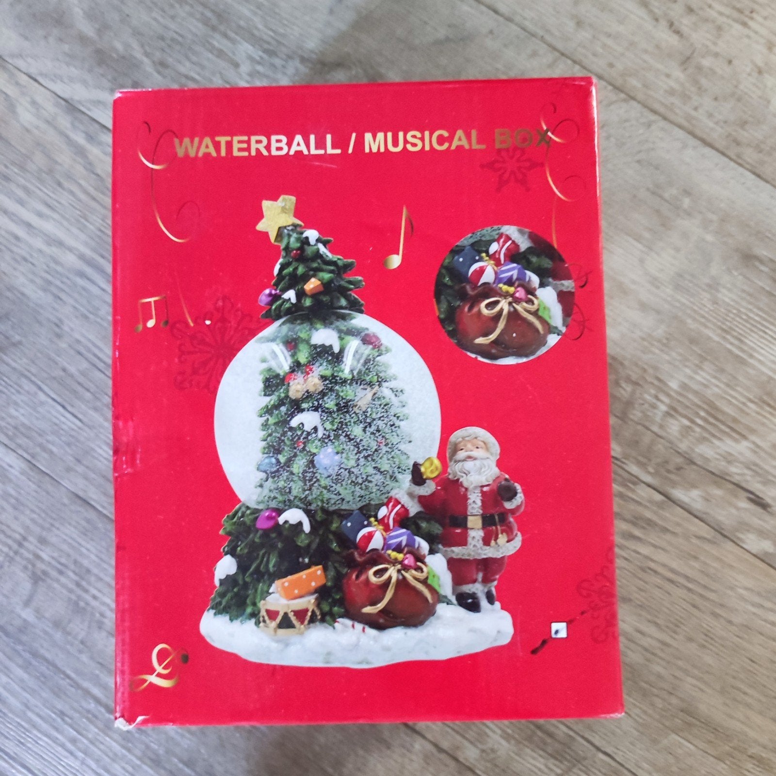 Muziekdoosje/sneeuwbril Kerst, Ophalen, Gebruikt
