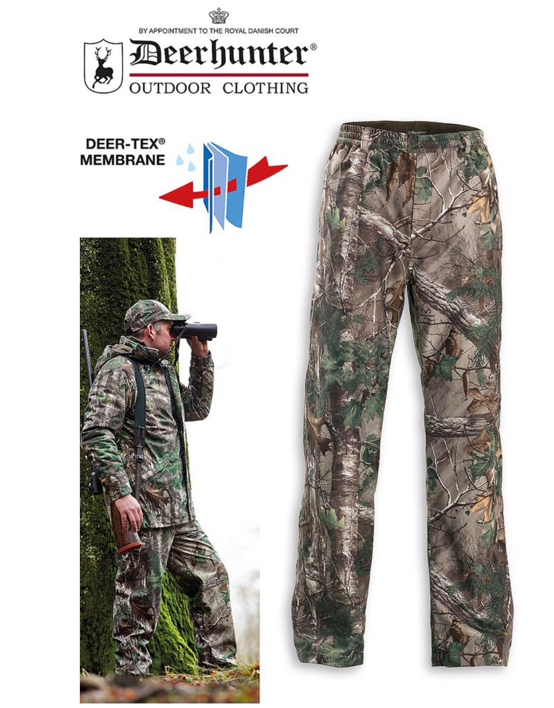 Camouflage broek jagerskleding vogelspotten deerhunter, Ophalen of Verzenden, Nieuw