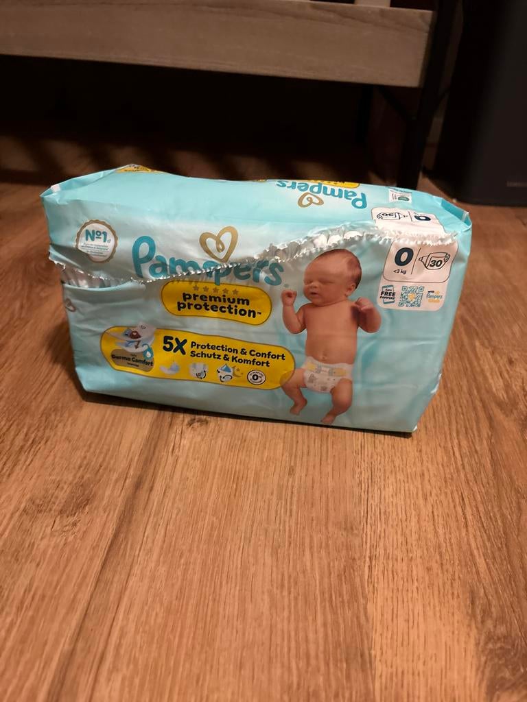 Pampers Premium Protection Maat 0 - 24 luiers (<3kg), Ophalen, Zo goed als nieuw, Overige typen, Overige merken