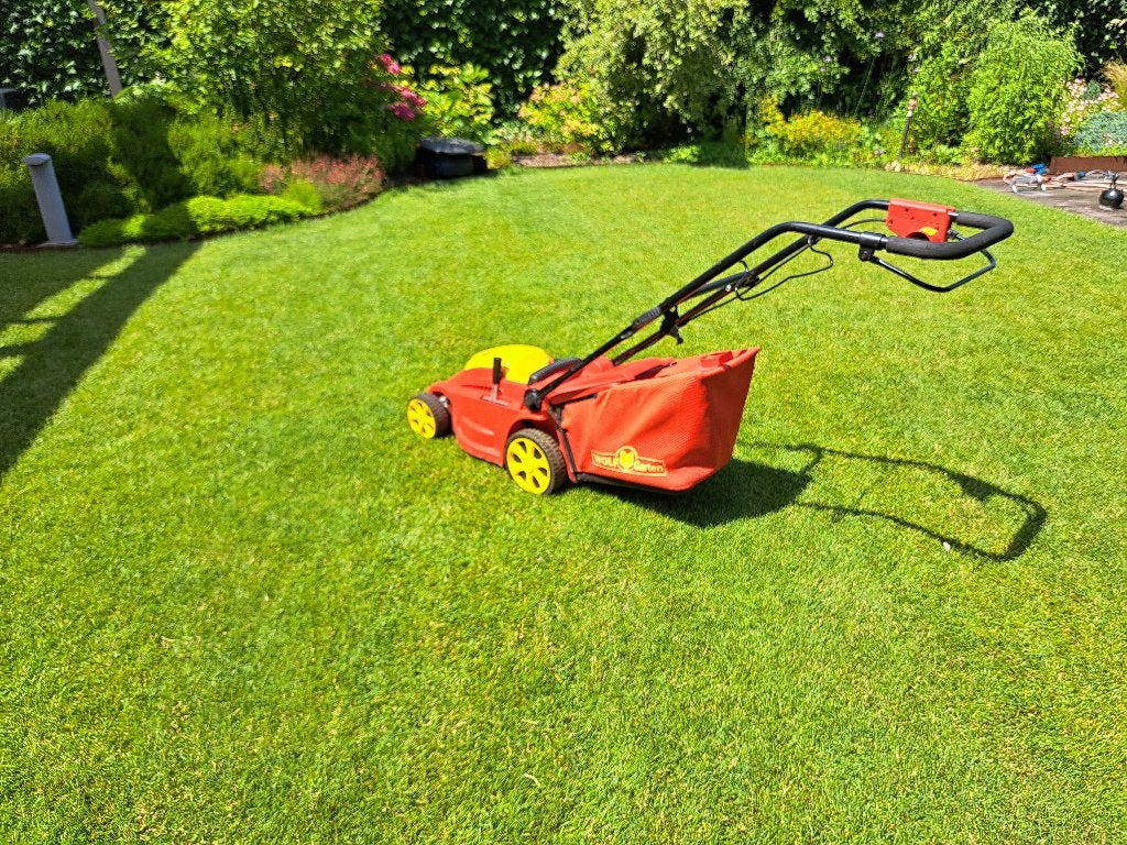 Wolf Garten grasmaaier A340E, Tuin en Terras, Grasmaaiers, Ophalen, Cirkelmaaier, Elektrische grasmaaier, Mulchfunctie