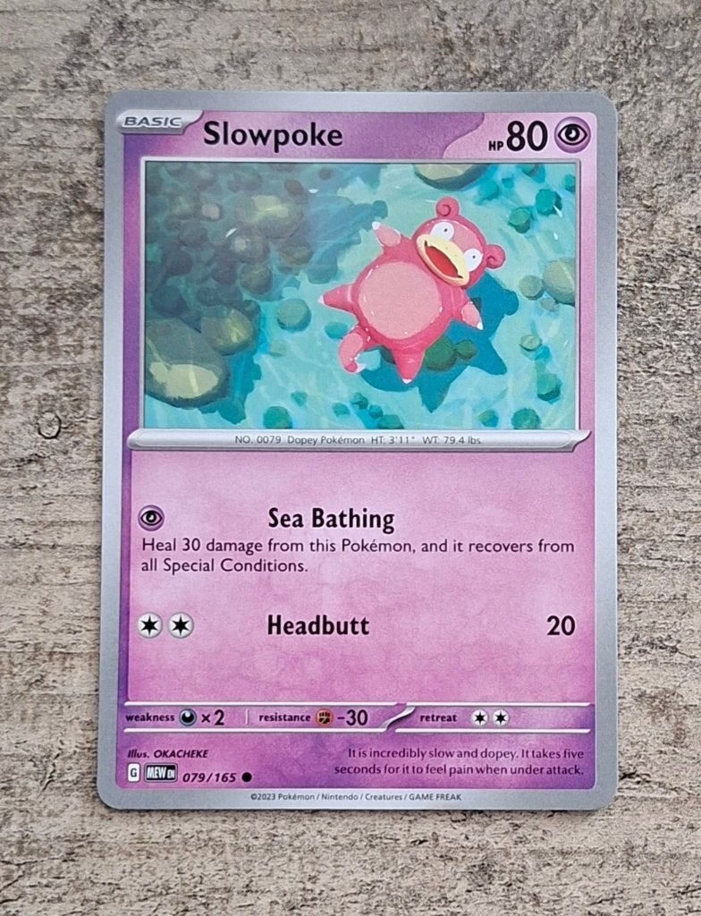 Slowpoke 079/165 - Pokémon 151, Verzenden, Zo goed als nieuw, Losse kaart