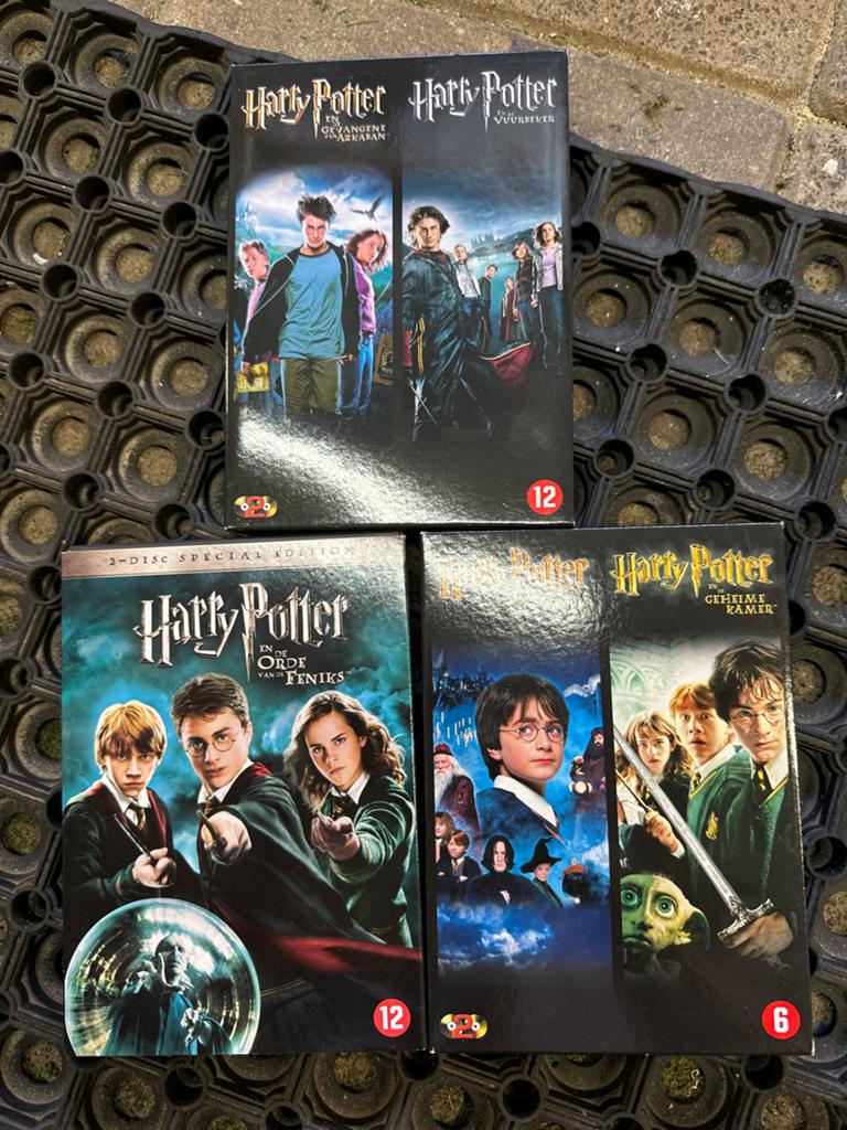 Harry Potter DVD Boxsets - Deel 1, 2, 3, 4 en 5, Vanaf 6 jaar, Ophalen of Verzenden, Gebruikt