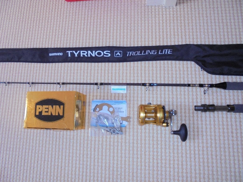 Penn International Set Reel 12VSX 2speed USA Hengel Shimano., Watersport en Boten, Hengelsport | Zeevissen, Ophalen, Nieuw, Complete set