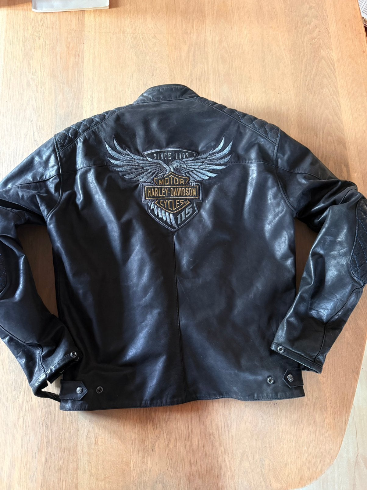 Unieke Harley Davidson Jas, Motoren, Ophalen of Verzenden, Tweedehands, Jas | textiel