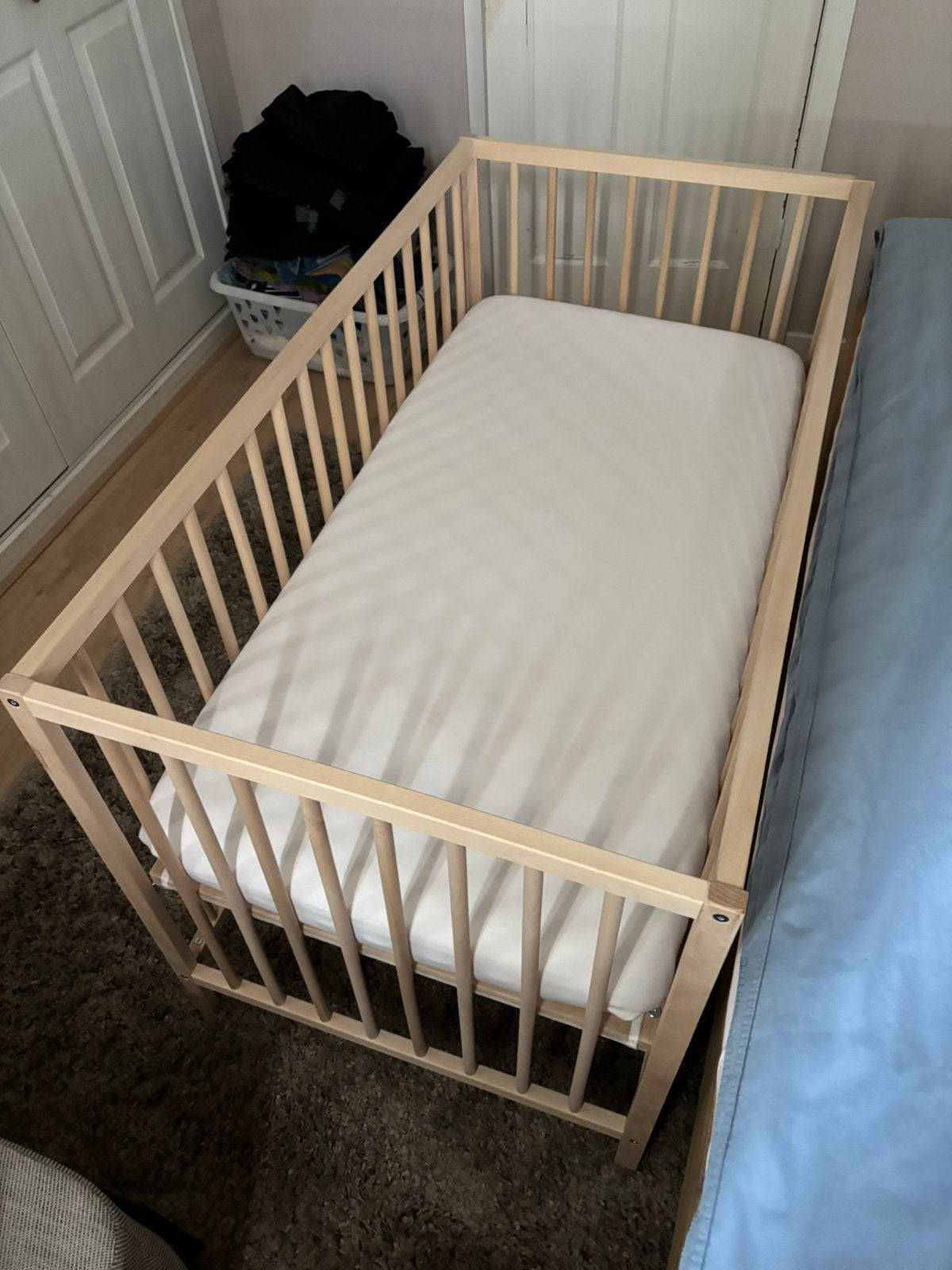 Ledikant inclusief aero sleep matras, Ophalen, Zo goed als nieuw, Minder dan 140 cm, Matras