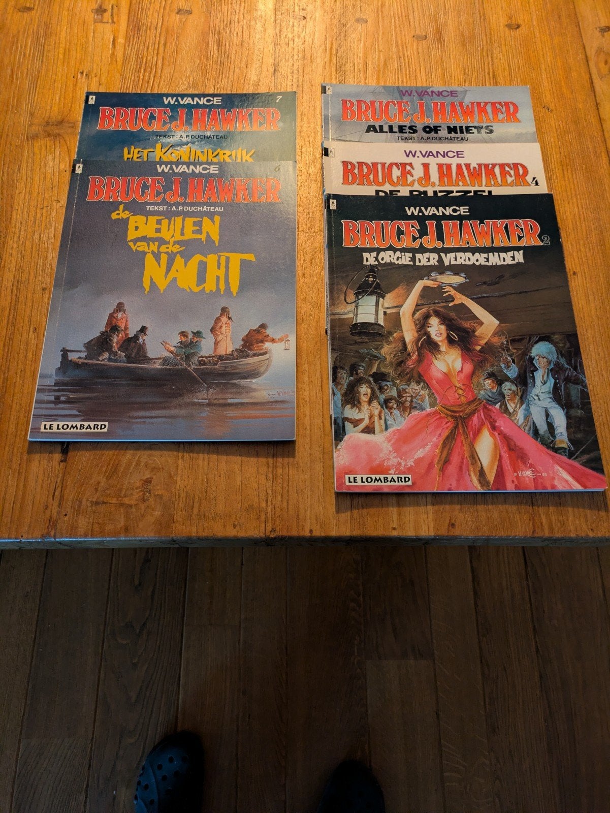 Bruce J. Hawker stripboeken - 5 delen, Meerdere stripboeken, Ophalen of Verzenden, Gelezen, W. Vance, A.P. Duchâteau