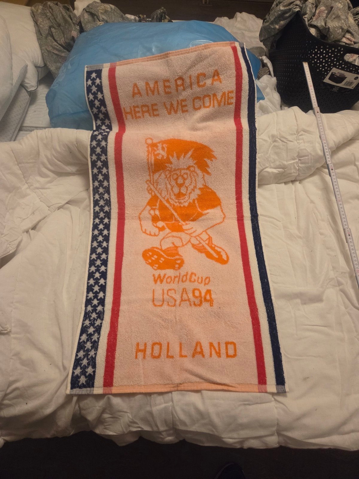 Vintage WK USA '94 Holland handdoek, Ophalen of Verzenden