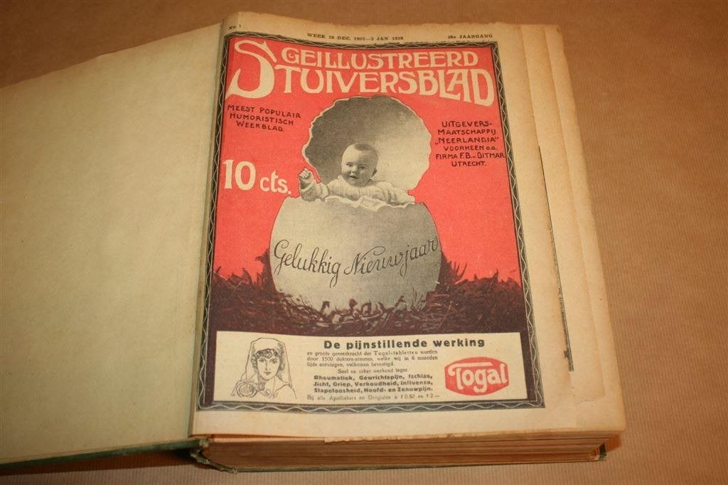 Geïllustreerd Stuiversblad 1925 ingebonden - Dikke pil, Ophalen of Verzenden