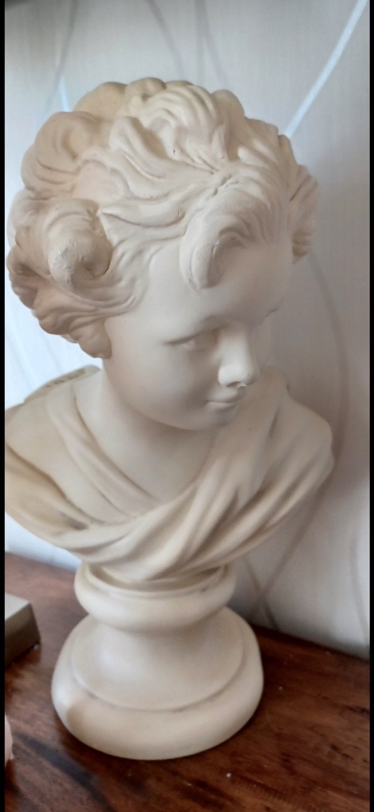 Antieke Buste van Jongen - Klassieke Gipsen Sculptuur, Ophalen, Gips, Buste, 20 - 50 cm