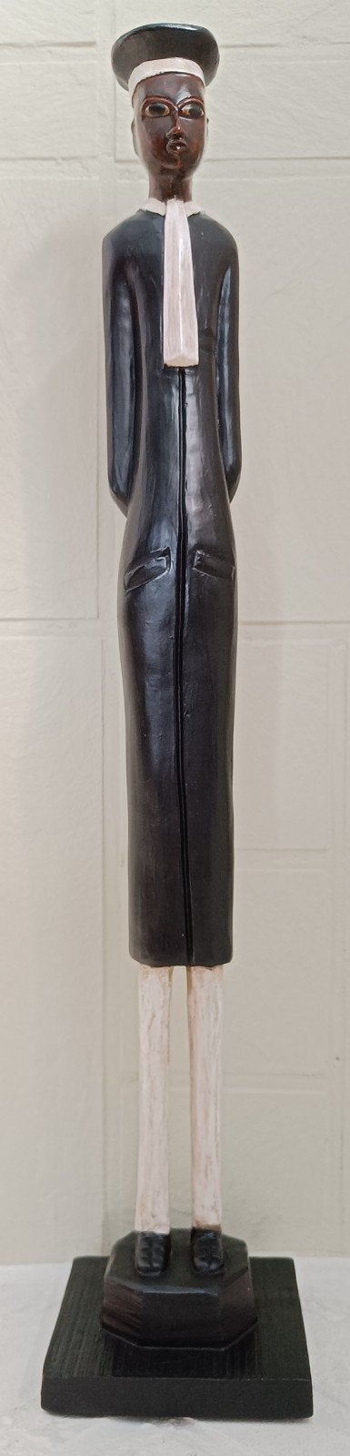 Houten beeld advocaat Afrikaanse stijl., Houtsnijwerk, Hout, Afrika, Man