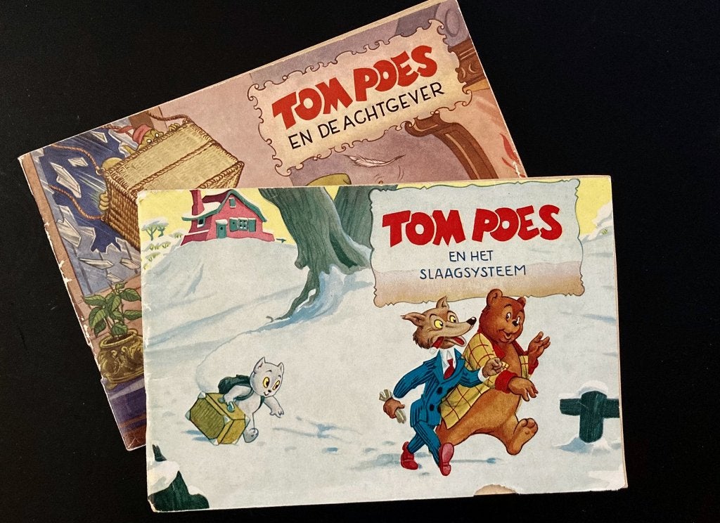 Tom Poes Niemeijer serie 2 exemplaren, Boeken, Stripboeken, Gelezen, Ophalen of Verzenden, Maarten Toonder, Meerdere stripboeken