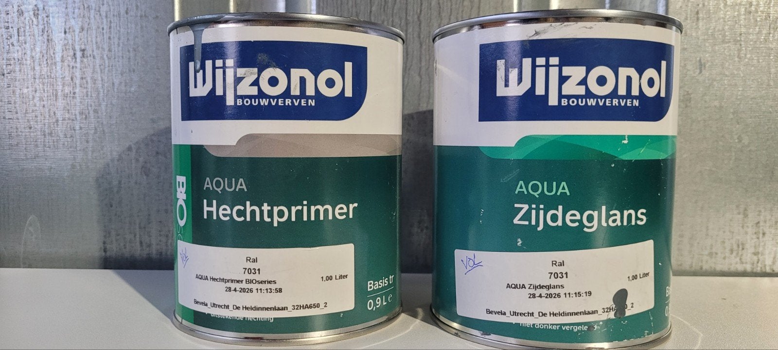 Wijzonol Hechtprimer zijdeglans Ral 7031 blauwgrijs, Minder dan 5 liter, Ophalen of Verzenden, Nieuw, Verf