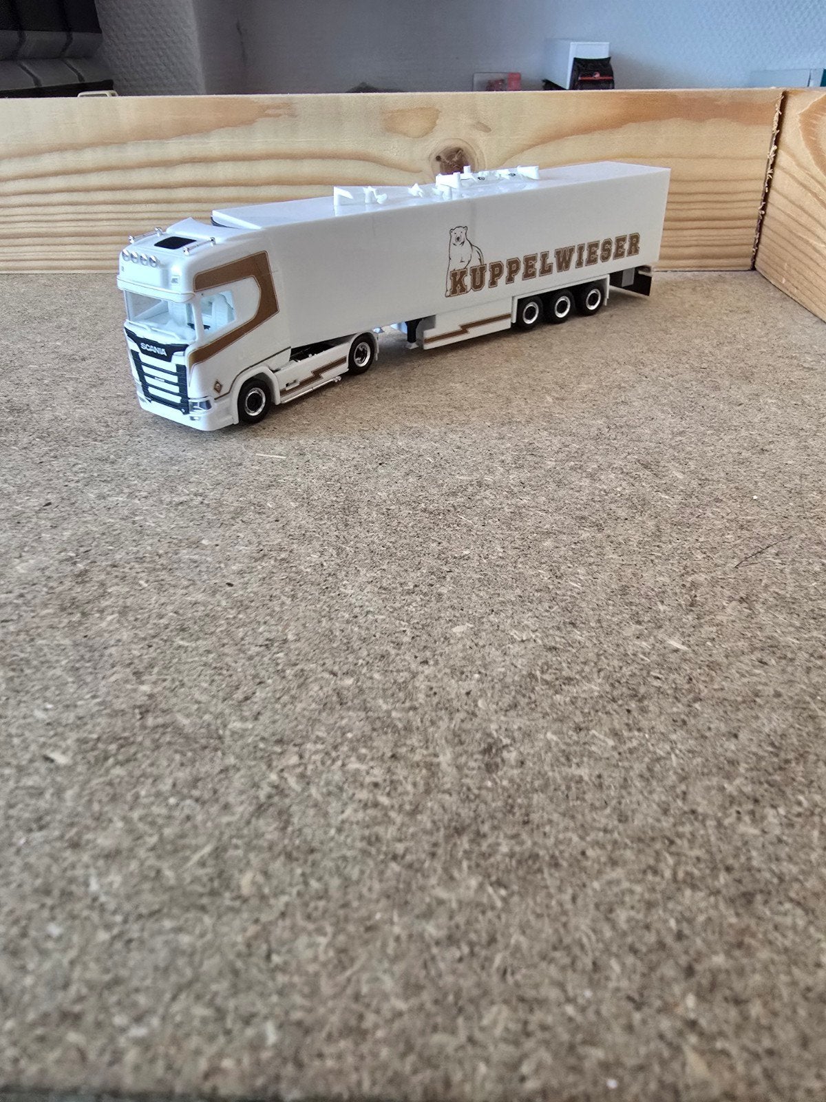 1552 scania cs20 kuppelwieser eigenbouw, Hobby en Vrije tijd, Modelauto's | 1:87, Ophalen of Verzenden, Zo goed als nieuw, Bus of Vrachtwagen