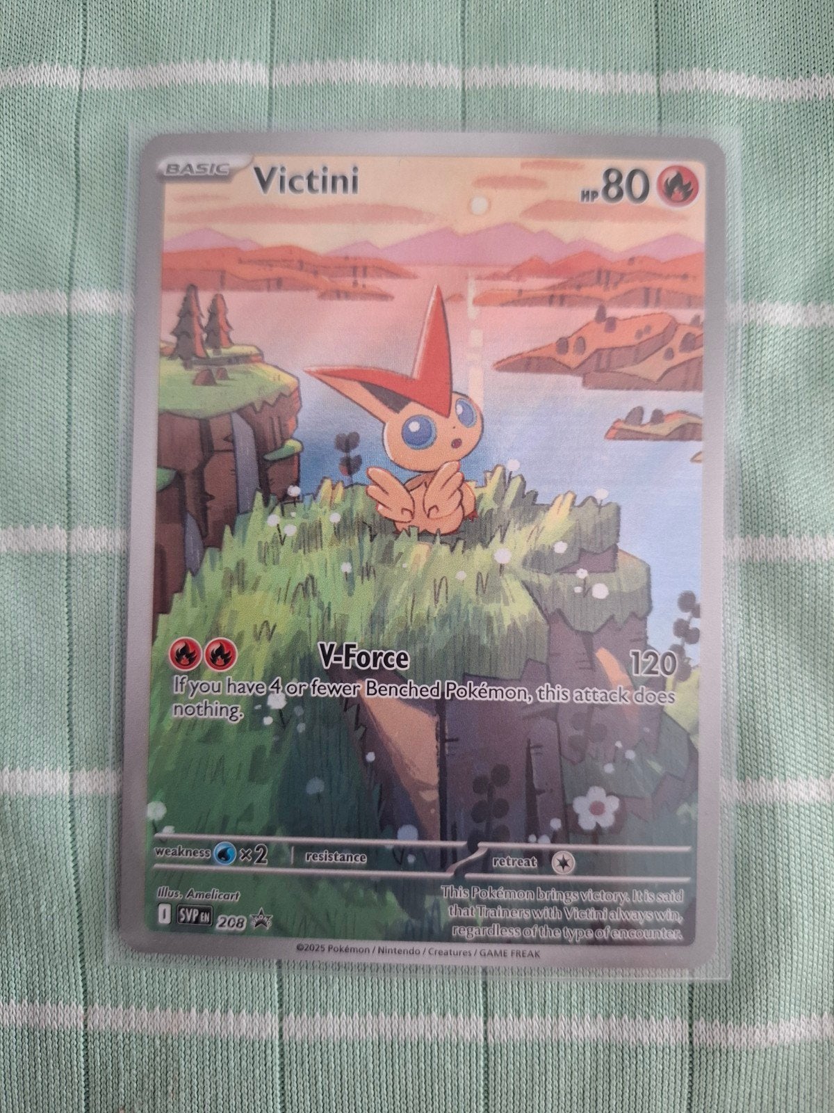 Victini (Svp 208), Hobby en Vrije tijd, Verzamelkaartspellen | Pokémon, Ophalen of Verzenden, Zo goed als nieuw, Losse kaart