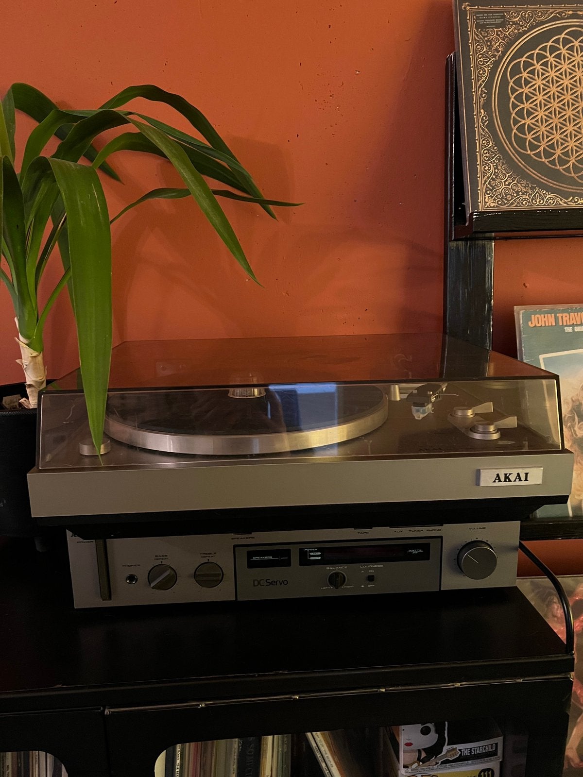 Akai  AP-100C platenspeler +  Akai AM-U210 versterker, Audio, Tv en Foto, Platenspelers, Ophalen, Zo goed als nieuw, Platenspeler
