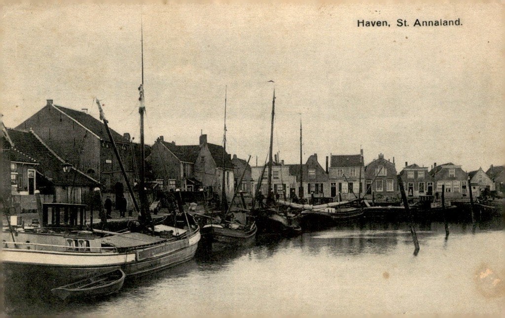 St. Annaland Haven # 48, Verzenden, 1920 tot 1940, Gelopen, Zeeland