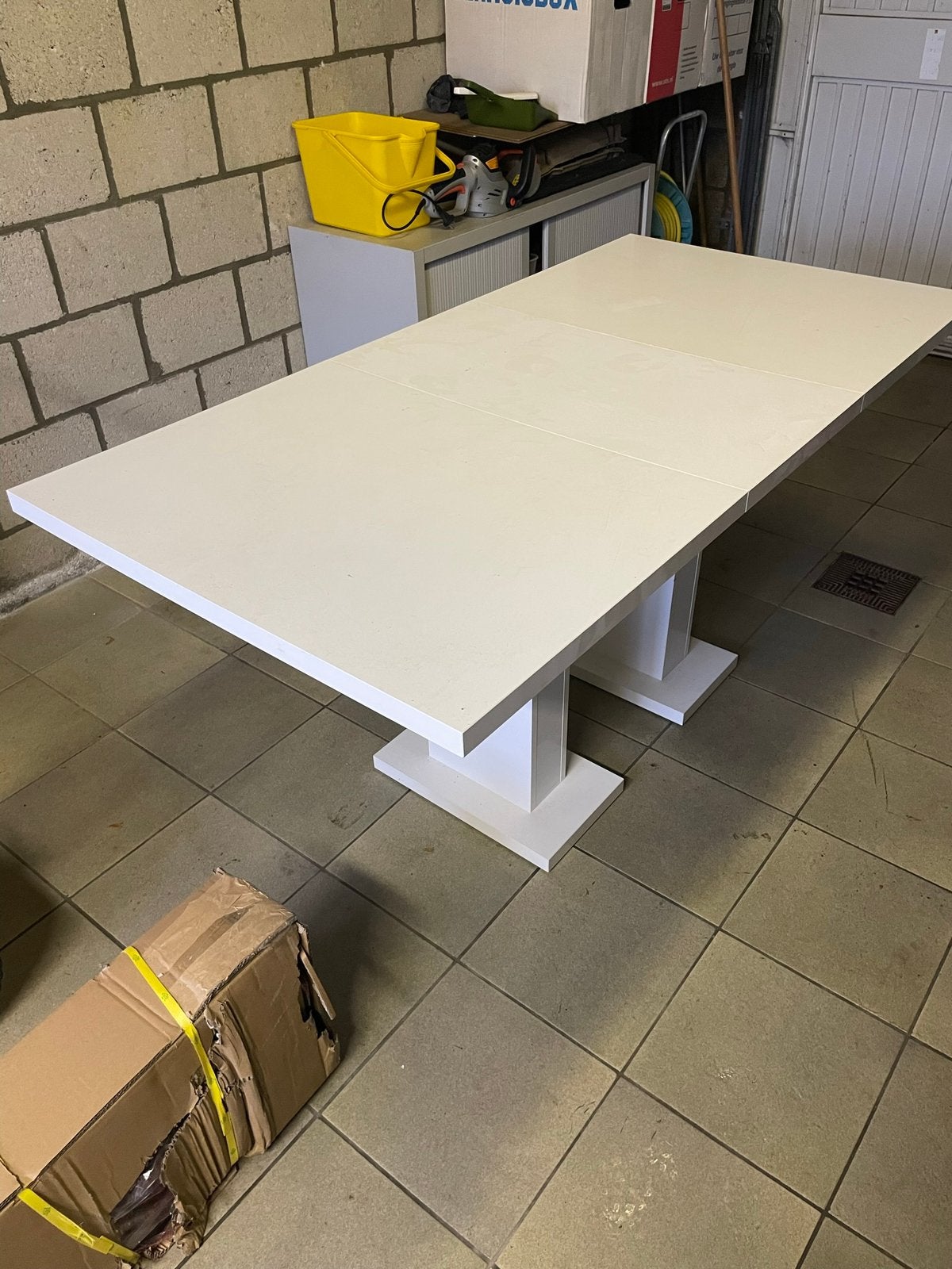Uitschuifbare tafel, Ophalen, Overige materialen, Gebruikt, 50 tot 100 cm
