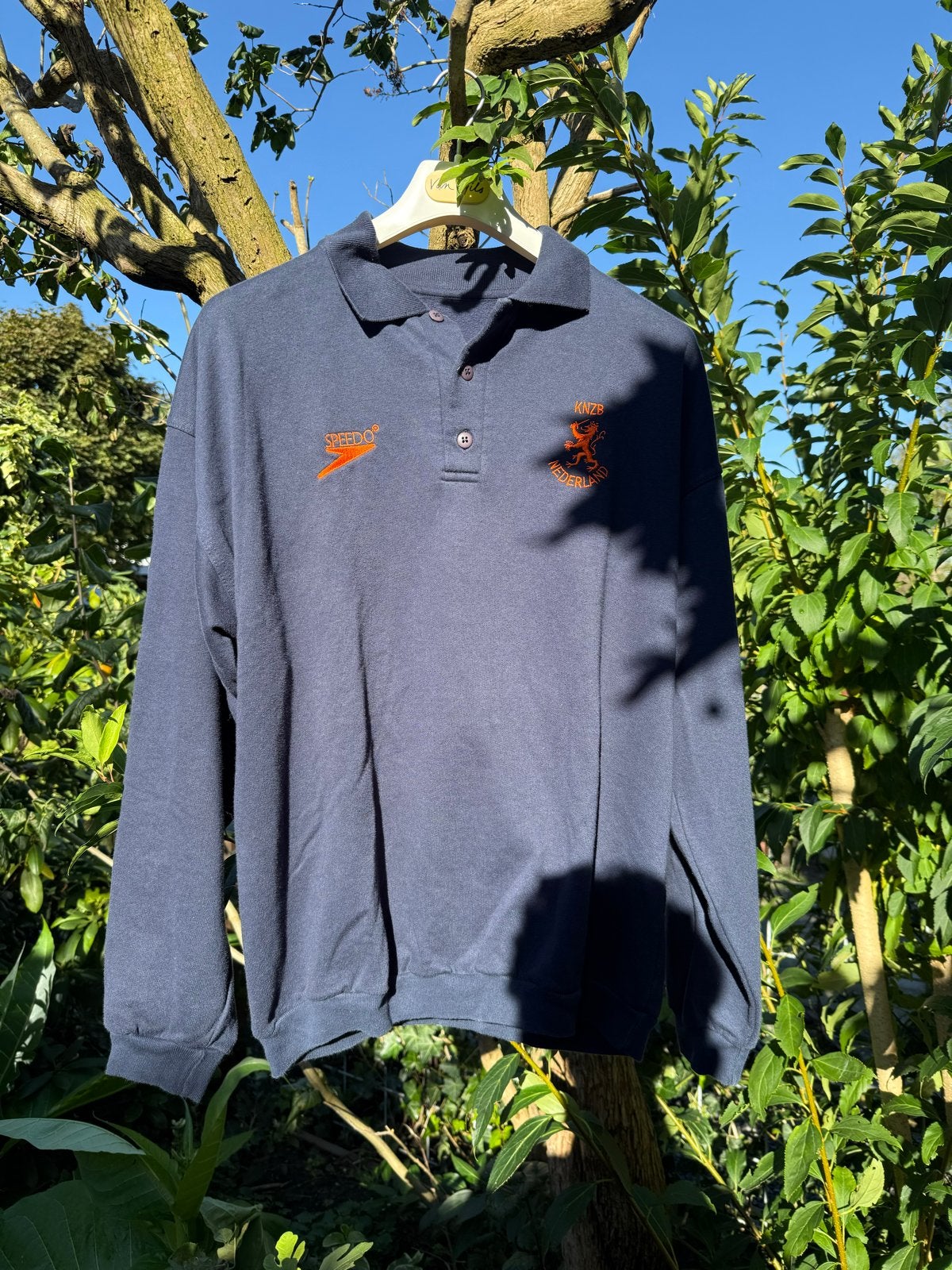 Speedo KNVB Nederland Polo Maat L, Ophalen of Verzenden, Zo goed als nieuw, Maat 52/54 (L), Blauw