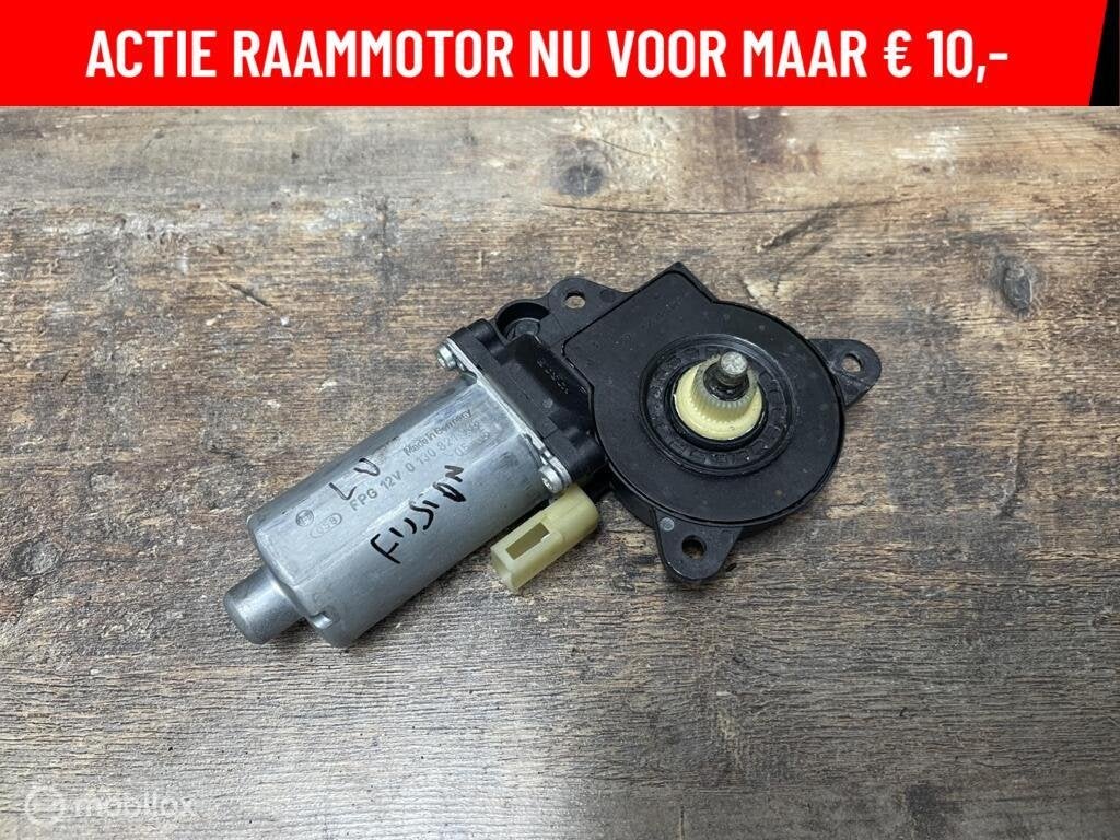 Raammotor linksvoor Ford Fusion ('02-'12) 0130821938, Gebruikt, Ford, Ophalen of Verzenden, Ford