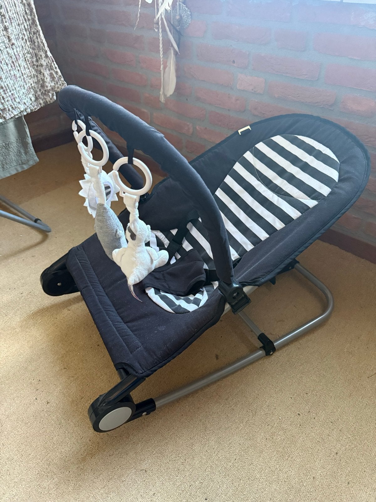 Prenatal Wipstoel met Speelboog - Uitwasbaar, Ophalen, Wipstoel, Prenatal, Verstelbaar