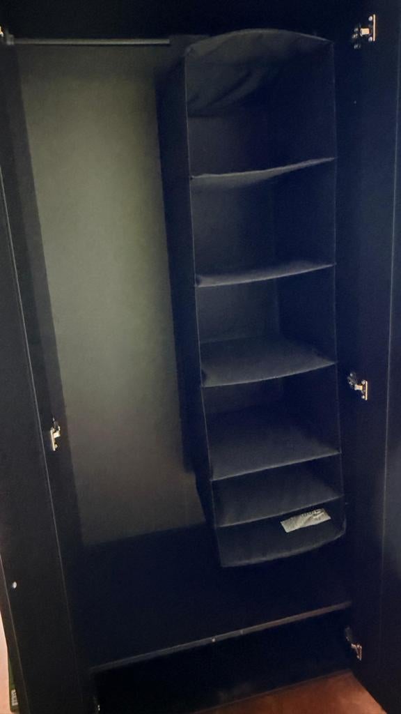 IKEA Pax Kast - Zwart met spiegeldeur, Huis en Inrichting, Kasten | Kledingkasten, Gebruikt, 200 cm of meer, 100 tot 150 cm, 50 tot 75 cm
