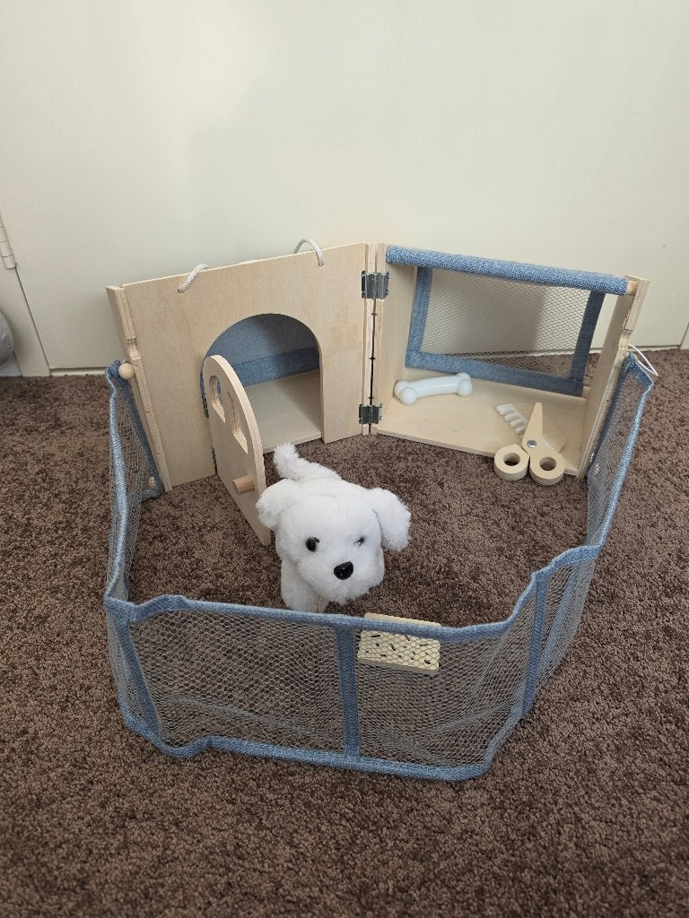 Speelhuisje hond, Ophalen