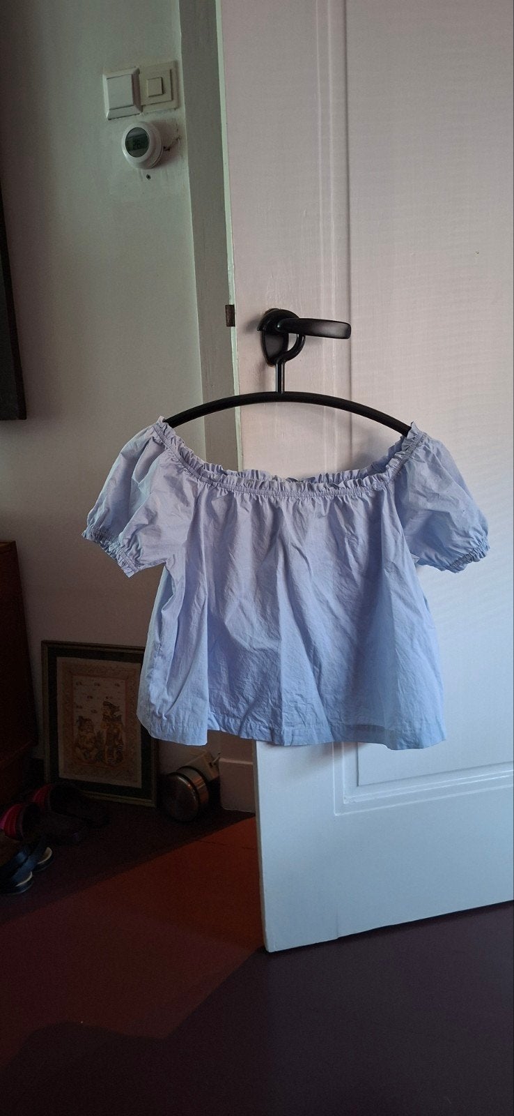 Offshoulder poplin blouse HM Conscious maat 38, Kleding | Dames, Tops, Ophalen, Maat 38/40 (M)