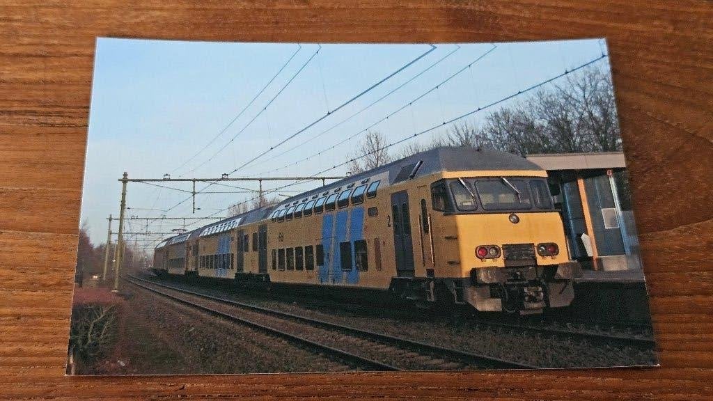 Foto TREIN NS Nederlandse Spoorwegen Dubbeldekker DDM, Verzenden, Gebruikt, Trein, Overige typen