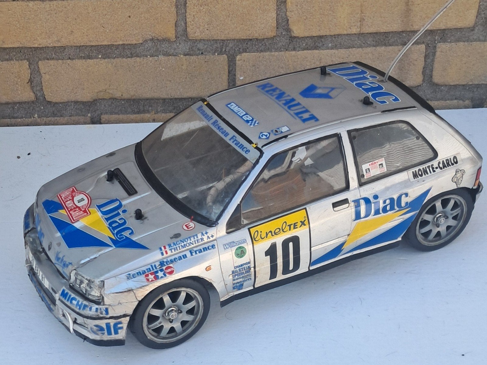 Tamiya Renault Clio Williams RC Auto - Werkende staat, Ophalen, Gebruikt, Afstandsbediening