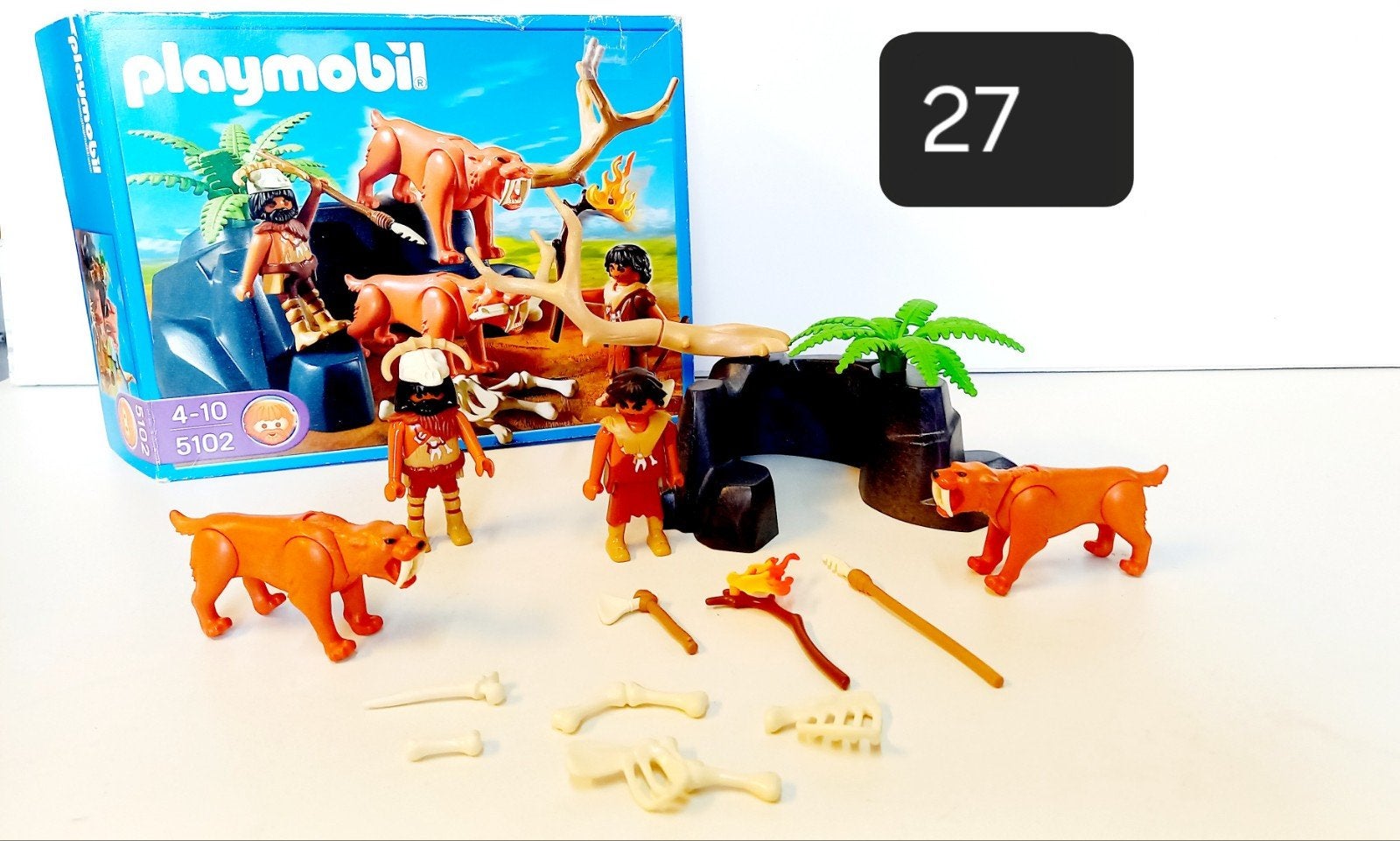 Playmobil Sabeltandtijgers 5102 - Compleet en als nieuw, Complete set, Ophalen of Verzenden, Zo goed als nieuw, Figuren