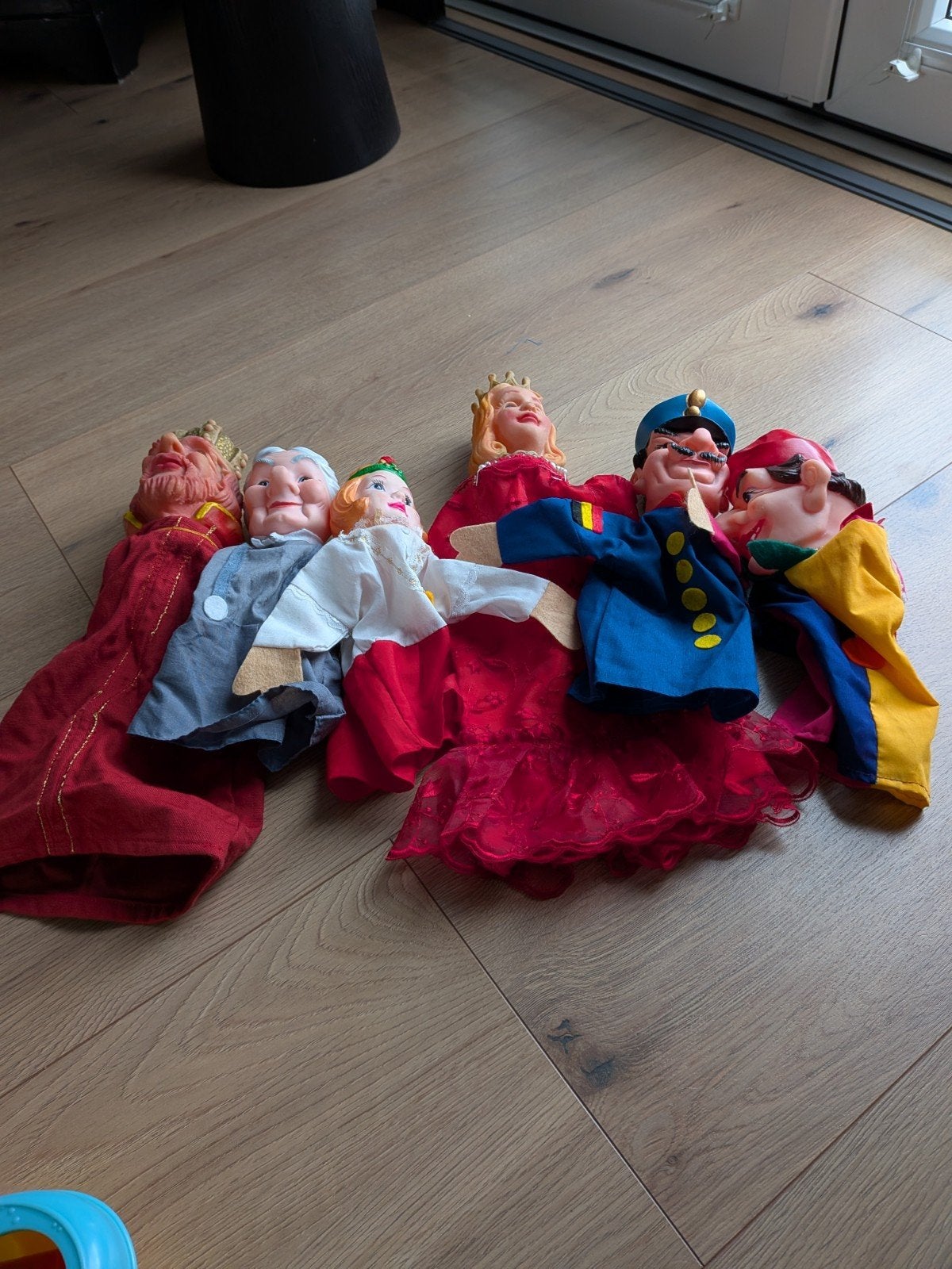 Set van 5 vintage poppenkastpoppen, Ophalen, Gebruikt, Overige typen