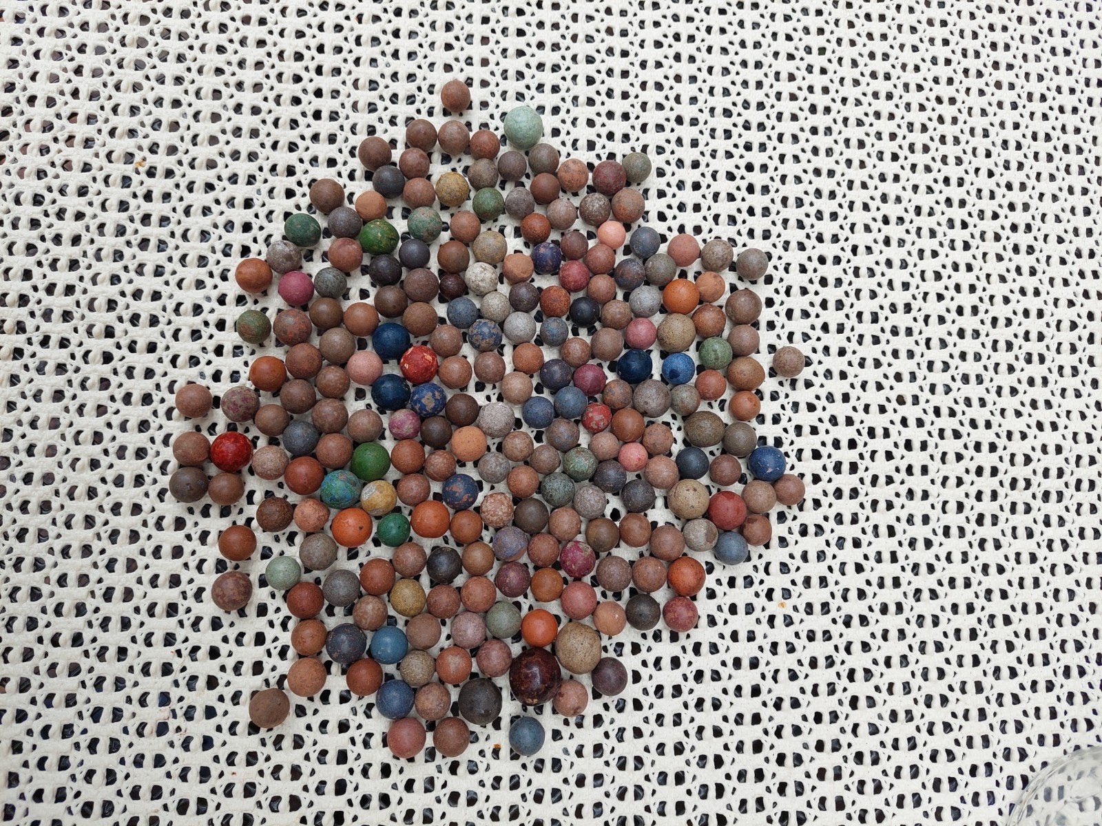 220 Antieke Klei Knikkers - Diverse Kleuren en Maten, Ophalen of Verzenden