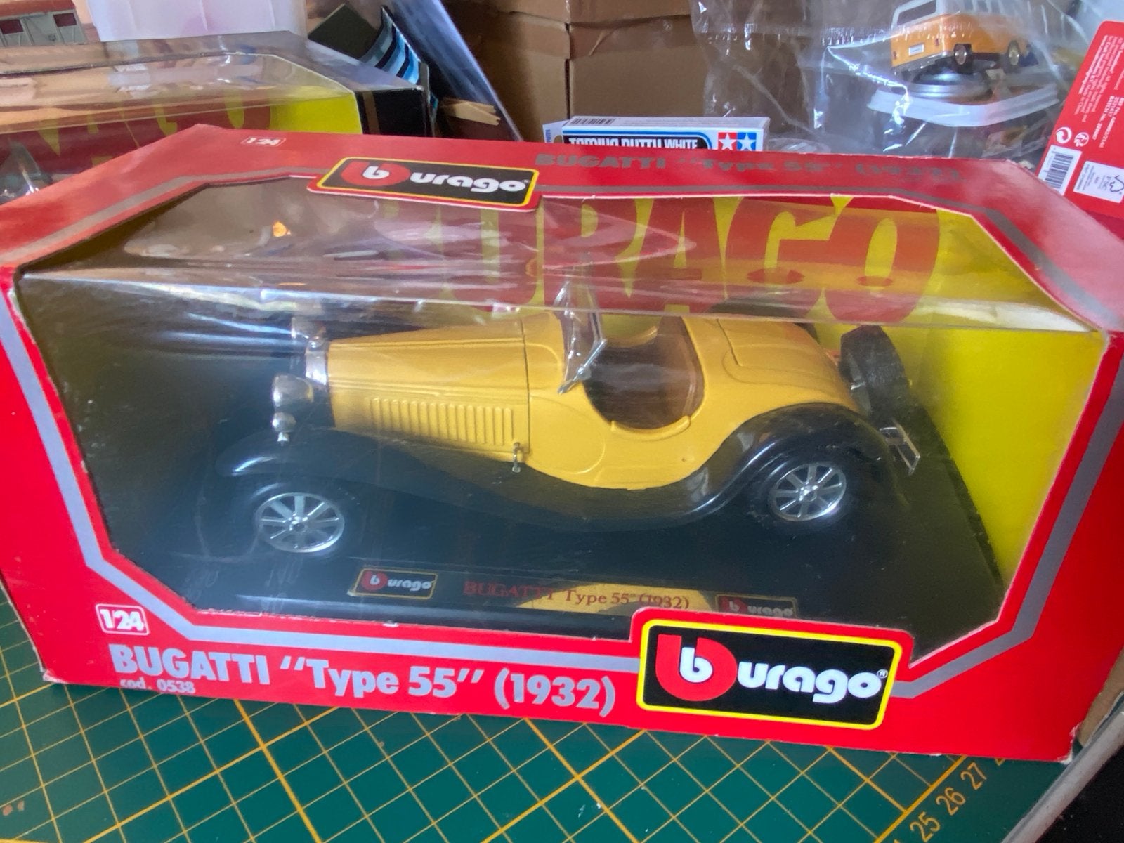 Burago Bugatti Type 55 (1932) modelauto 1:24, Ophalen of Verzenden, Zo goed als nieuw, Auto