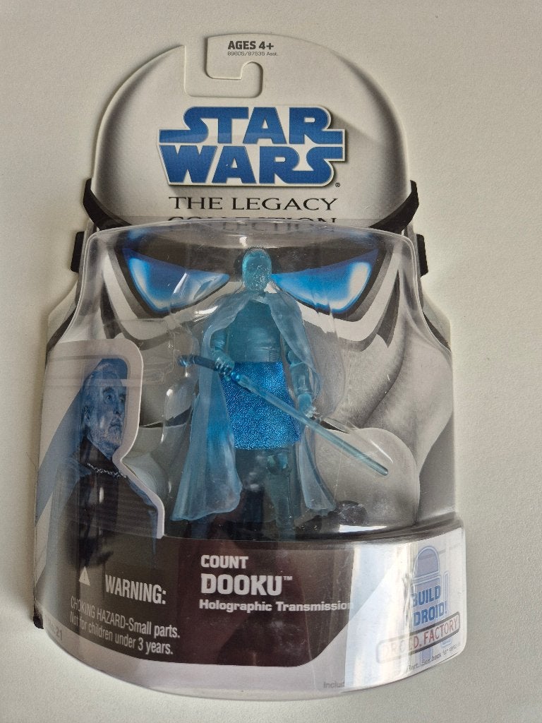 Star Wars TLC Blue BD21 Count Dooku Holographic Transmission, Ophalen of Verzenden, Nieuw, Actiefiguurtje