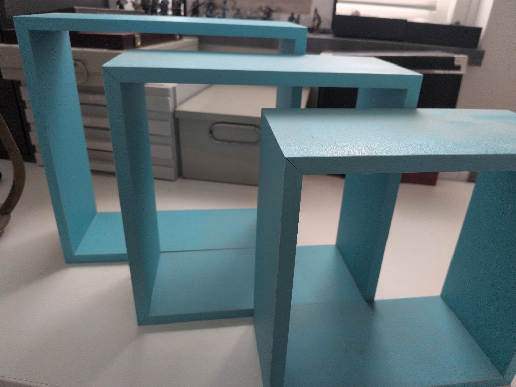 Kastjes muur vierkante hangkastjes, Ophalen of Verzenden, Gebruikt