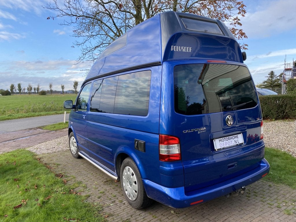 Volkswagen T5 California Polyroof 2007 DSG Automaat 174 Pk, Automaat, Buscamper of Camperbus, Volkswagen, Treinzit