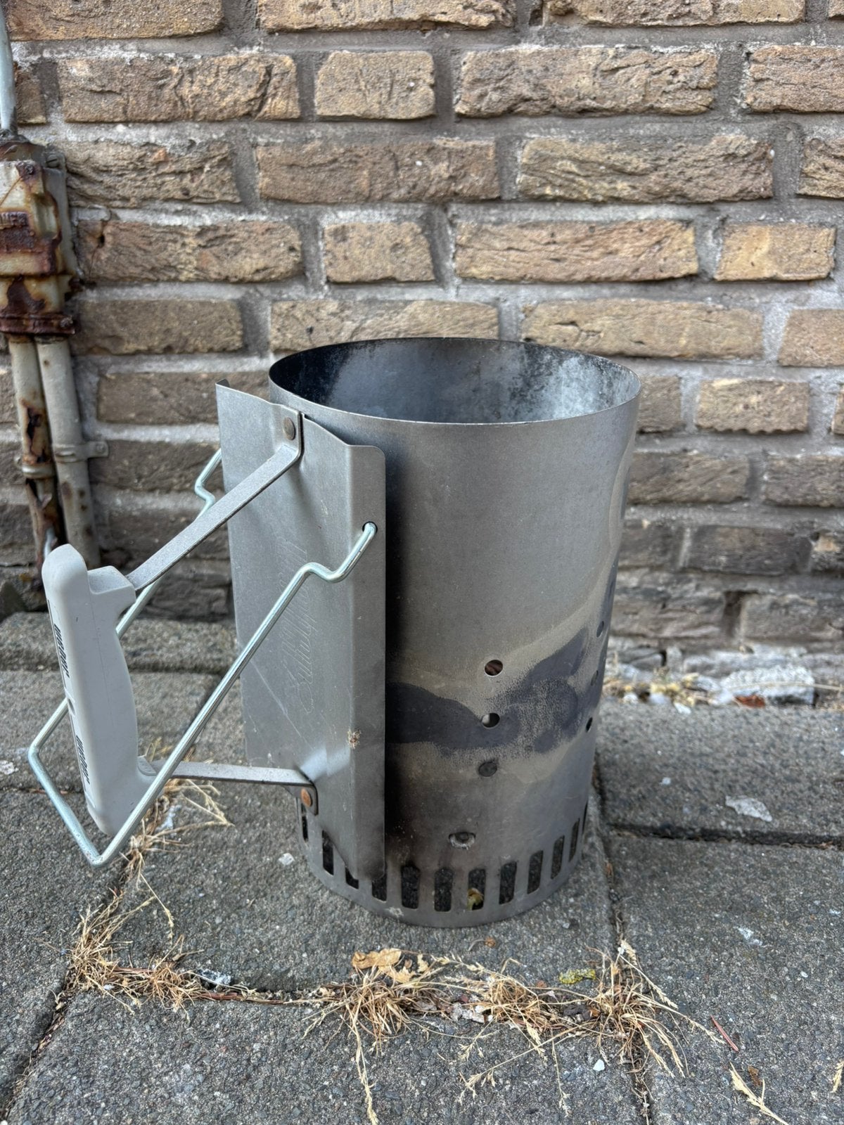 Weber houtskoolstarter, Ophalen, Gebruikt
