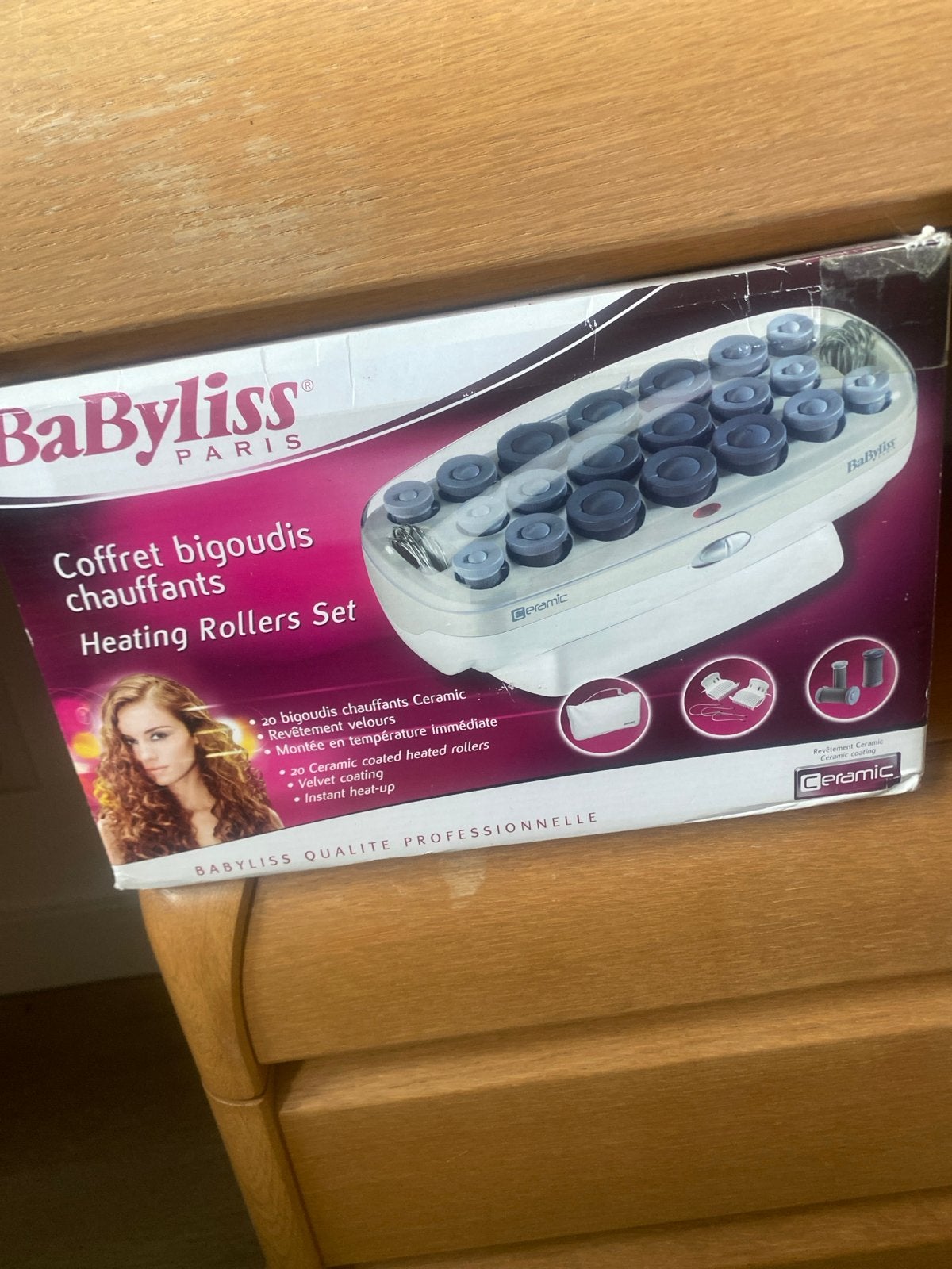 BaByliss Heating Rollers Set - Keramische Krulset, Ophalen of Verzenden, Zo goed als nieuw, Haarverzorging